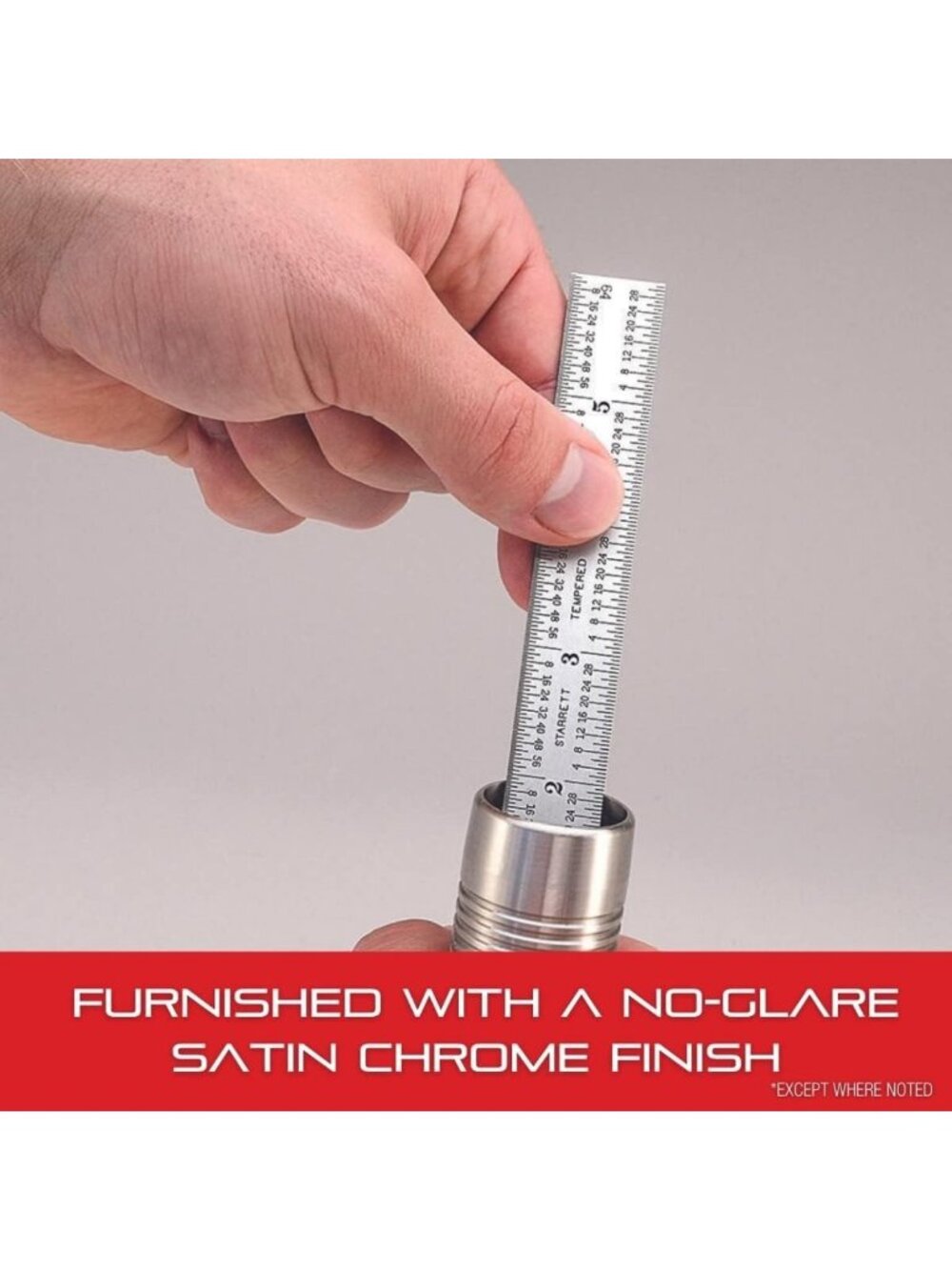 6" Spring Tempered Steel Ruler - Precision 4R Grad, Durable & Flexible Measuring - Picture 6 of 8